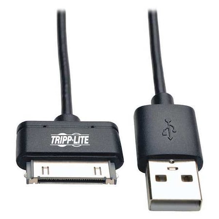 Tripp Lite Charging Cable, 30-Pin Dock, Black, 10" M110-10N-BK