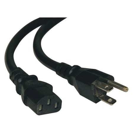 TRIPP LITE Power Cord, 5-15P to C13, 10A, 18AWG, 3ft P006-003