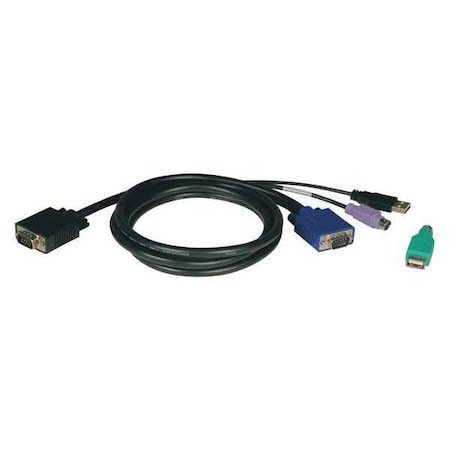 Tripp Lite USB/PS2 Cable, KVM, B040/B042 Series, 10ft P780-010
