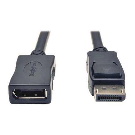 Tripp Lite DisplayPort Cable, Latches, M/F, 6ft P579-006