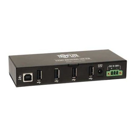 Tripp Lite USB 2.0 Hub, Hi-Speed, 4-Port, Rugged, Mount U223-004-IND