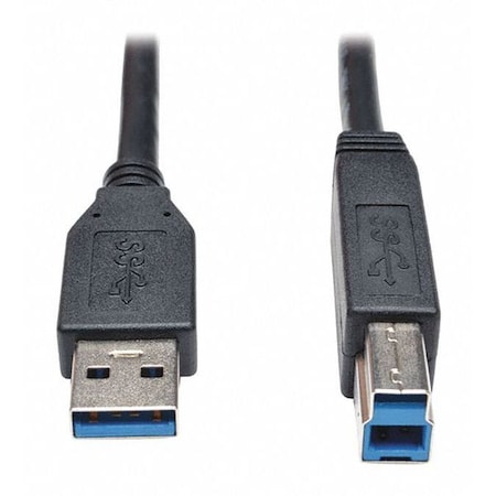 Tripp Lite USB 3.0 Cable, SuperSpeed, AB M/M, 6ft U322-006-BK