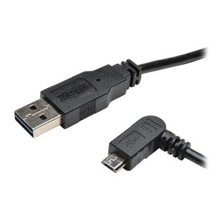 Tripp Lite USB Reversible 2.0 Cable, LA, MicroB, 1ft UR050-001-LAB