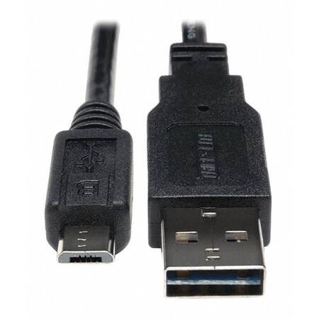 Tripp Lite USB Reversible 2.0 Cable, 5Pin, MicroB, 6" UR050-06N