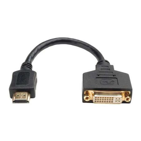 Tripp Lite Cable Adapter, HDMI (M), DVI-D (F), 8" P132-08N