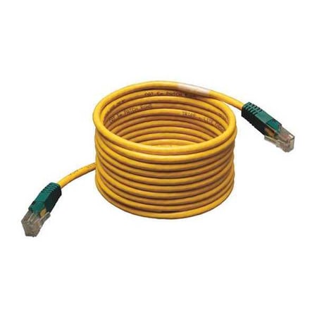 Tripp Lite Cat5e 350MHz Molded Cross-over Patch Cable (RJ45 M/M) - Yellow, 10-ft.(N010-010-YW)