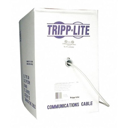 Tripp Lite Cat5e Cable, Bulk, Outdoor, Gray, 1000ft N028-01K-GY
