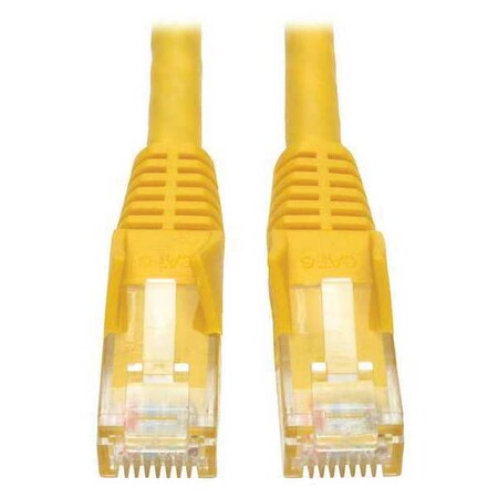 Tripp Lite Cat6 Gigabit Snagless Molded Patch Cable (RJ45 M/M) - Yellow, 10-ft.(N201-010-YW)