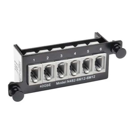 Tripp Lite Fiber Cassette, 40Gb, (x6) 12 MTP/MPO N482-6M12-6M12