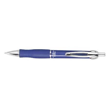 Zebra Pen Sarasa Dry X10 Gel Pen, Retractable, Medium 0.7 mm, Blue Ink, Blue/Silver Barrel, PK12 42620