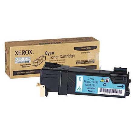 Xerox Toner Cartridge, 1000 Page, Cyan 106R01331