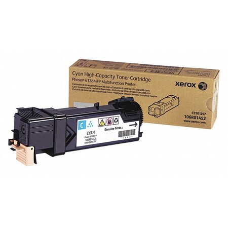 Xerox Toner Cartridge, 3100 Page, Cyan 106R01452