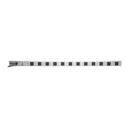 Tripp Lite Power Strip, Rack Mounted, 5-15R, 5-15P, 6 ft., Black/Silver PS361206
