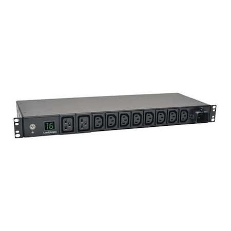 Tripp Lite PDU, Local Metered, (8) C13, (2) C19, IEC-309 16A BLUE (2P+E), 8.2 ft. PDUMH16HV