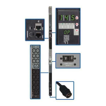 Tripp Lite PDU, Monitored, (42) C13, (6) C19, CS8365C, 10 ft. PDU3VN10H50