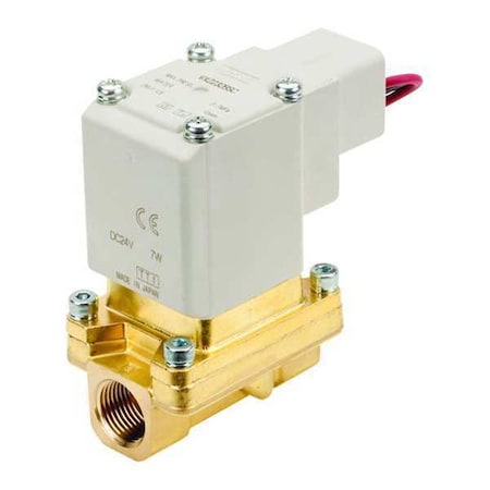 Smc Solenoid Valve, 2 Port, 10mm dia., 24VDC VXZ232BSC