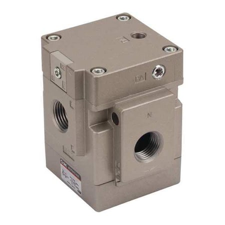 Smc Air Operated 3 Port Valve, 1/2" Port VGA342-04NA