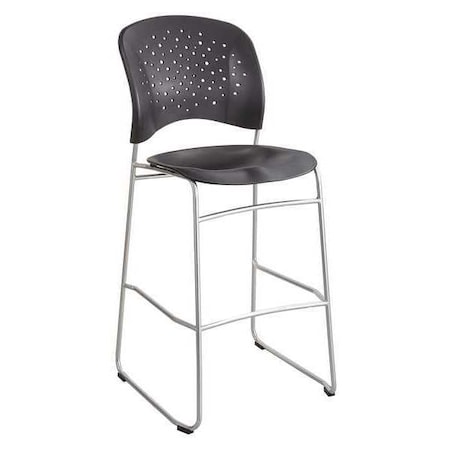Safco Bistro Chair, Black Back, 19-3/4 in W 23-1/2" L 47-1/2" H 6806BL