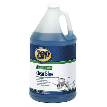 Zep Clear Blue, Pot-Pan Detergent, PK4 287824