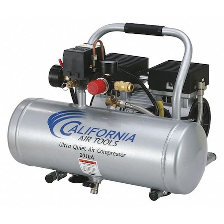 California Air Tools Ultra Quiet Oil-Free Air Compressor 2 gal 1-HP w/ Al Tank 2010A