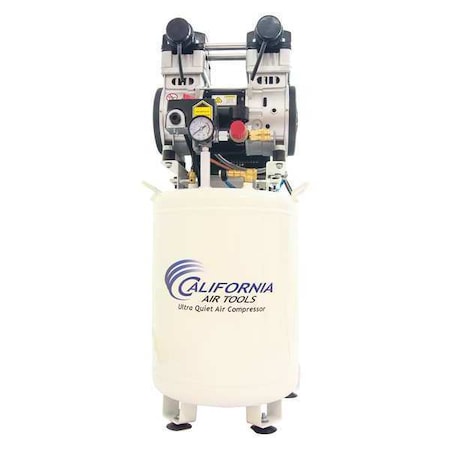 California Air Tools Ultra Quiet Oil-Free 10 gal 2-HP & Auto Drn 220V 10020DCAD-22060