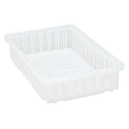 Quantum Storage Systems Grid Container, Clear, 16 1/2 in L, 3 1/2 in H DG92035CL
