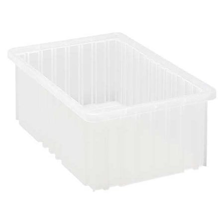 Quantum Storage Systems Grid Container, Clear, 16 1/2 in L, 6 in H DG92060CL