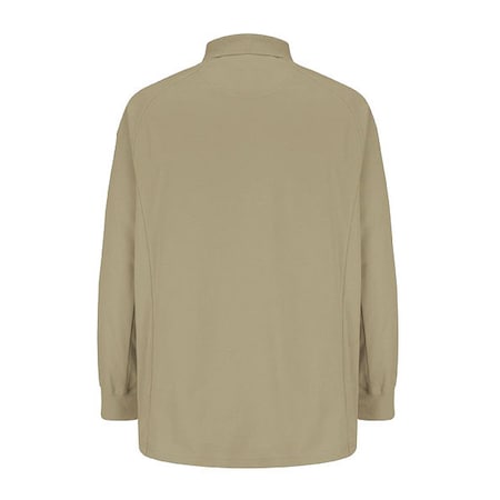 Horace Small Long Sleeve Polo Shirt, 63% Cotton/37% Polyester, Silver Tan, M HS5129 RG M