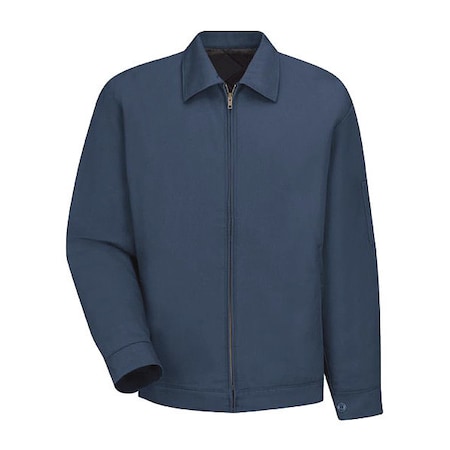 Red Kap Unisex Jacket, 65% Polyester/35% Cotton, Brass Zipper