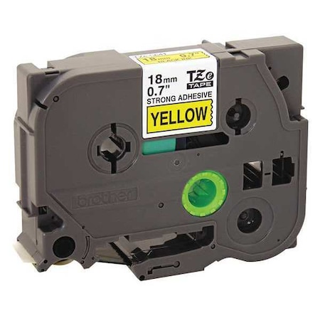 Brother Label Tape Cartridge 3/4", Black/Yellow TZES641