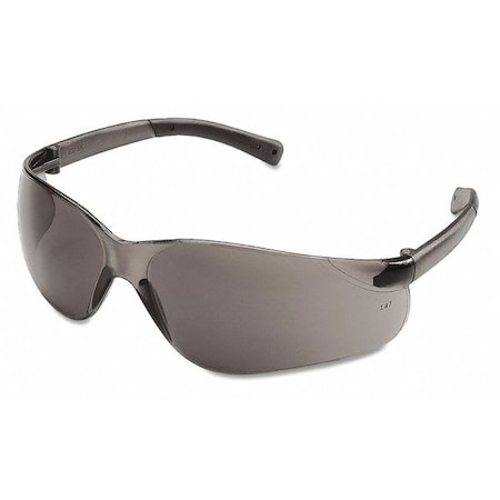 Mcr Safety BearKat, Safety Glasses, Anti-Scratch, Gray Lens, Gray Frame, Wraparound BK112