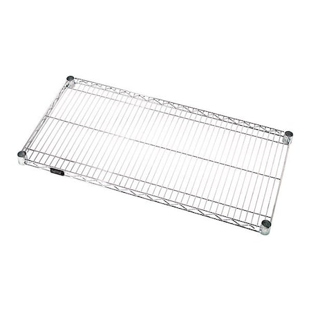 Quantum Storage Systems Wire Shelving Unit, 24"D x 72"W, Chrome 2472C