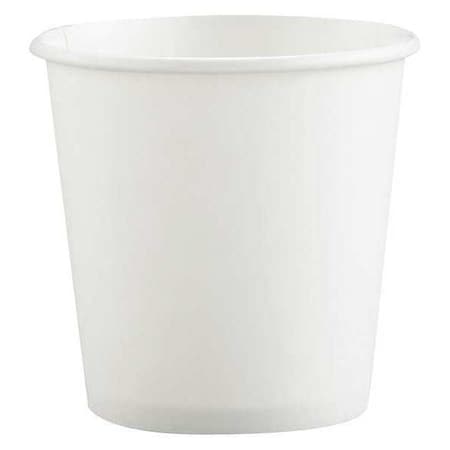 Solo Single-Sided Poly Paper Hot Cups, 4 oz, White, PK1000 374W-2050
