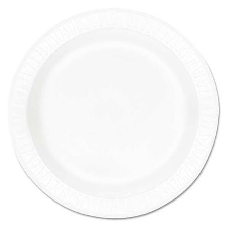 Dart Plate, Foam, Concorde, 10-1/4", White, PK500 DCC 10PWCR