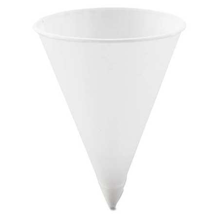 SOLO Cone Cup 4.25 oz., White, Paper, Pk5000 SCC 42R