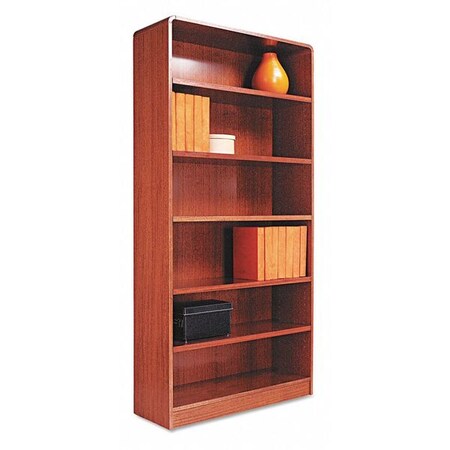 Alera Bookcase, Rad Corner, 6Shelf, 36x72", Mok ALEBCR67236MO