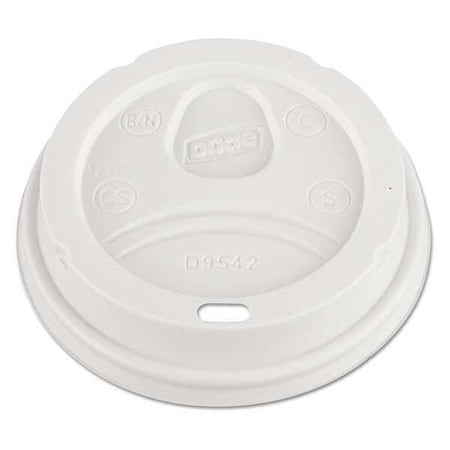Dixie Dome Cup Lid for 12-16 oz., White, Pk100 D9542 PACK