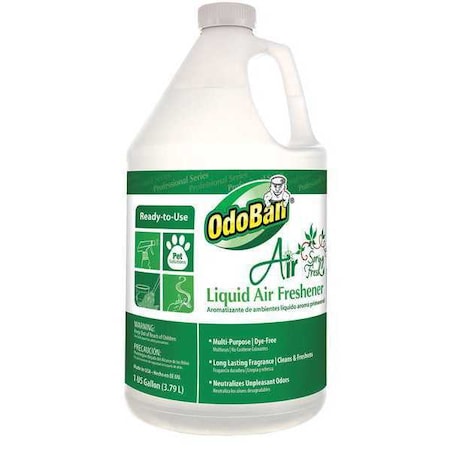 Odoban Air Freshner, Size, 1 gal., Spring, PK4 977462-G4