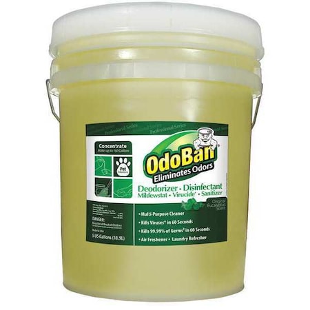 Odoban Deodorizer, Size 5 gal., Eucalyptus 911062-5G