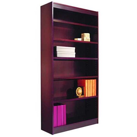 Alera Bookcase, 6 Shelf, 35-5/8x72", Mahogany ALEBCS67236MY