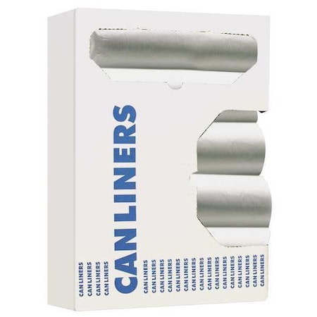 Boardwalk 8 gal - 10 gal Trash Bags, 24 in x 2 in, 6 microns, Natural Z4824RNKR01