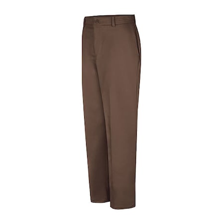 Red Kap Men's Cotton Work Pant, 36 in, Brown, Cotton PC20BN 36 34