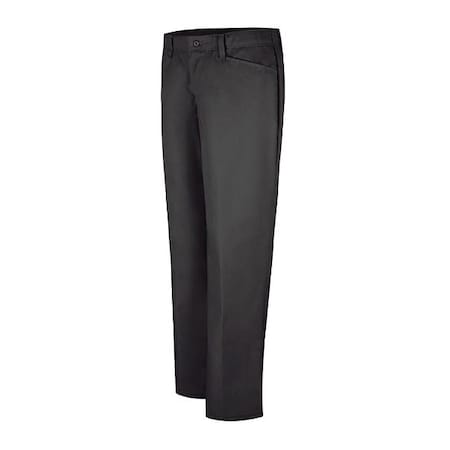 Red Kap Women's Women's WorknMotion Pants, 6, Black, Cotton/Polyester PZ33BK 06 30