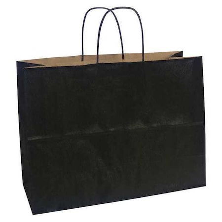 Tulsack Shopping Bag with Handles 16" x 6" x 12" Tint Black, Pk250 S02TB