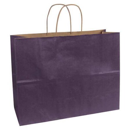 Tulsack Shopping Bag with Handles 16" x 6" x 12" Tint Purple, Pk250 S02TP