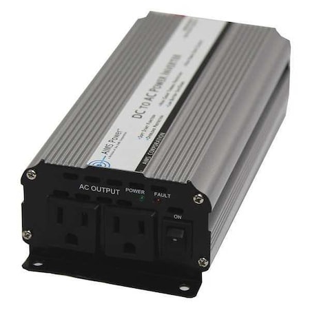 Aims Power Power Inverter, Modified Sine, 1600 W Peak, 800 W Continuous, 2 Outlets PWRINV800W