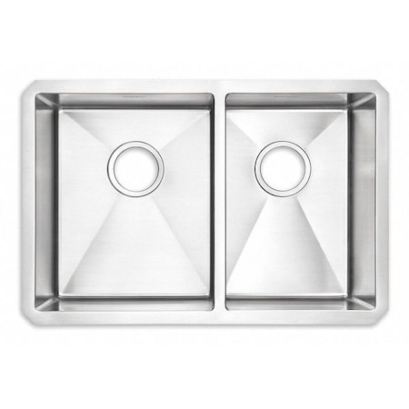 American Standard Undermount Kitchen Sink, 28 x 18", 2 Bowl 12CR.281800.290
