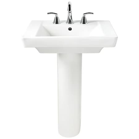 American Standard Boulevard 8-Inch Widespread Pedestal Sink Top and Leg Combination 0641800.020