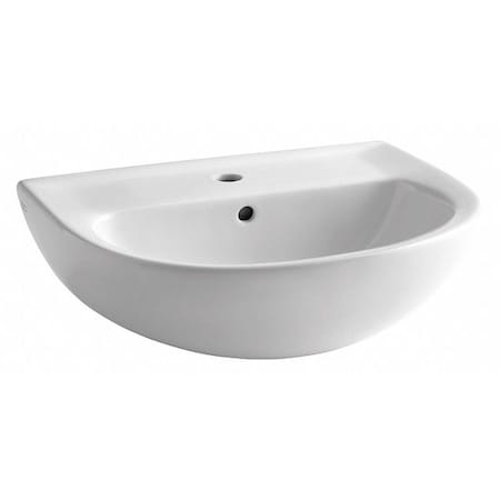 American Standard Pedestal Sink Basin, Center Hole, White 0467001.020