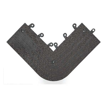 Wearwell Antifatigue Mat, 15" L x 6" W, 7/8" Thickness, PVC, Open Grid, Black 561.78X6X15X15BK-CS4